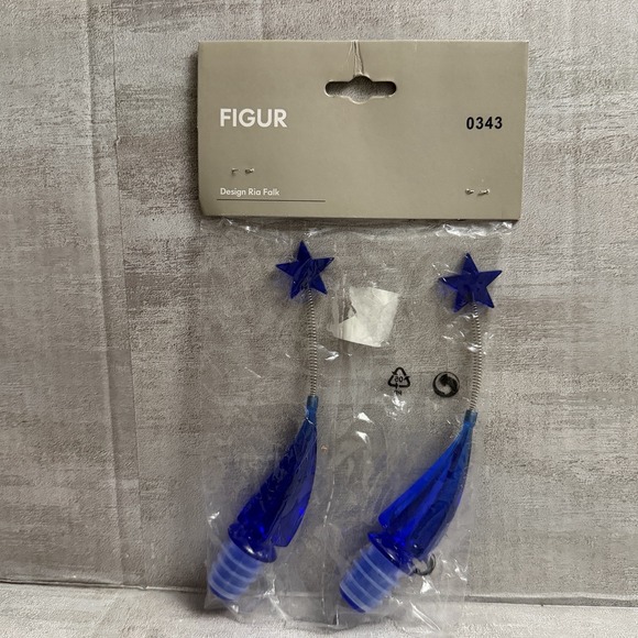 IKEA Other - Ikea Vintage Bottle Stopper Blue Star‎ Christmas "Figur" 600.629.62 Rita Falk